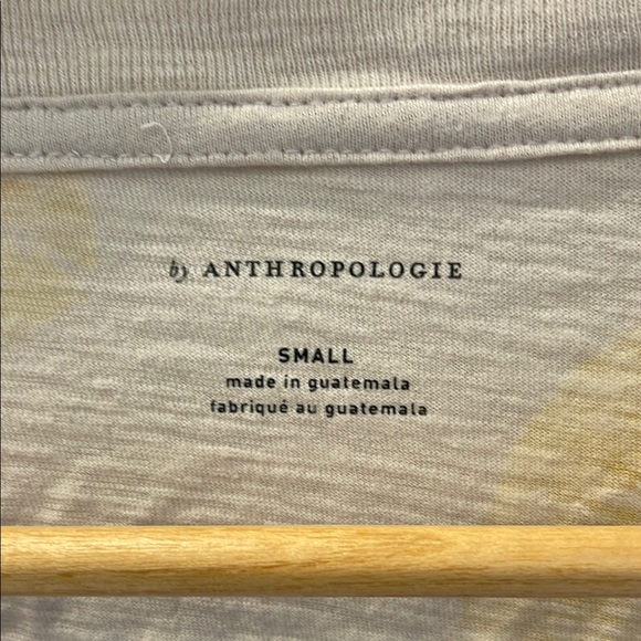 Anthropologie Graphic Long Sleeve Tee in Blue and Green - Picture 2 of 3